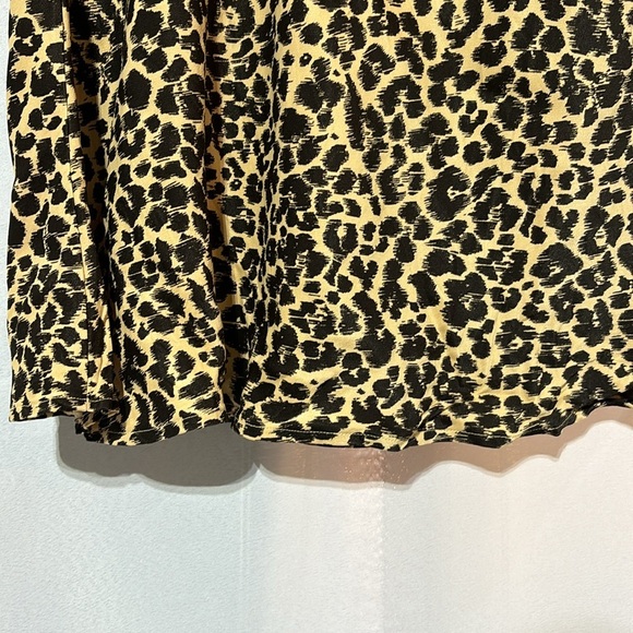Anthropologie Cheetah Print Midi Skirt Size 8 - Picture 4 of 6